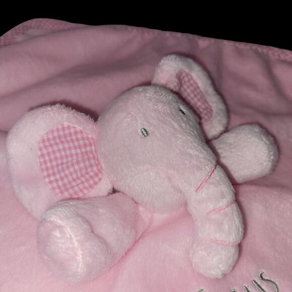 His Gem "Jesus Loves Me" 15" Elephant Lovey Security Blanket Plush Easter Infant - Picture 2 of 7